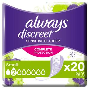 Always Discreet Complete Protection Small - 20 Pack