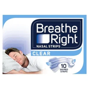 Breathe Right Clear Nasal Strips Small/Medium -10 Pack