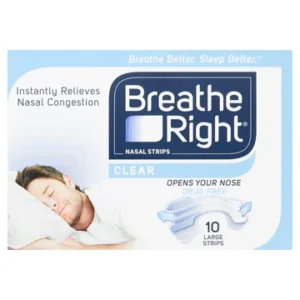 Breathe Right Clear Sleep Strips Large - 10 Pack